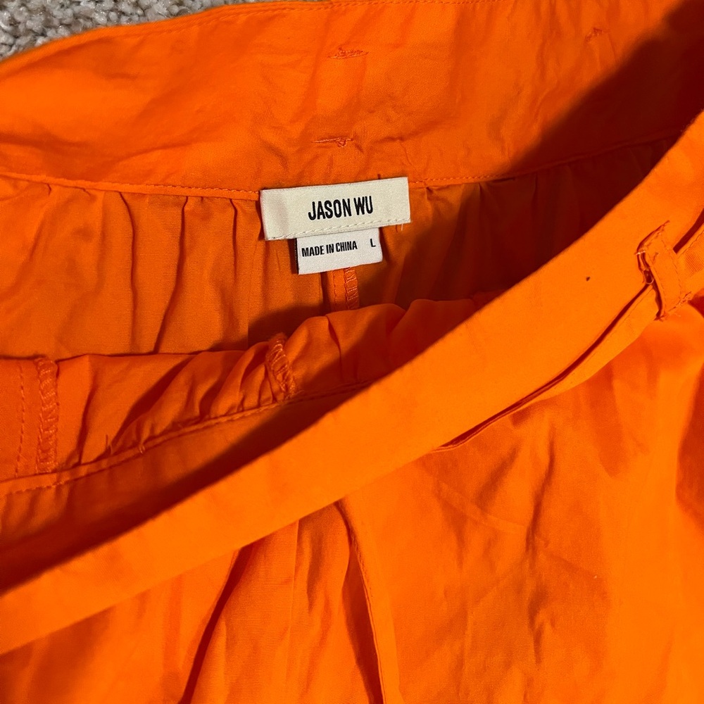 Jason Wu Matching Cotton Shorts Set In Orange, Si… - image 7